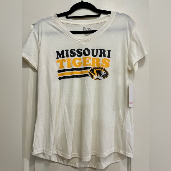 Hanes Tops - Hanes Women's White Missouri Tigers T-Shirt